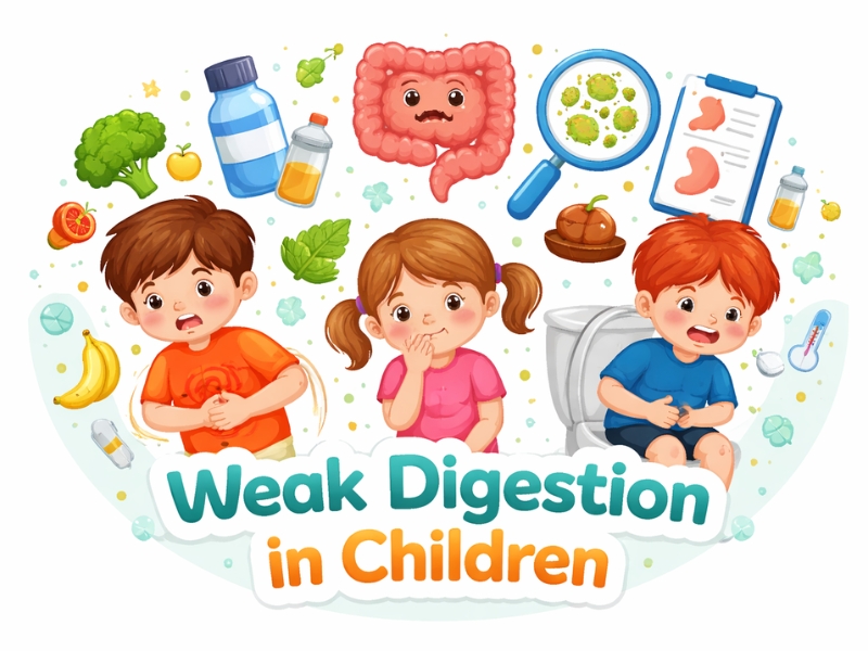 Weak digestion in children in Gurugram – symptoms and expert care